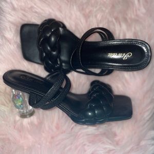 Sandal with heel